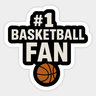 #1 Basketball Coach Gift Graphic for Sports Lovers Sticker